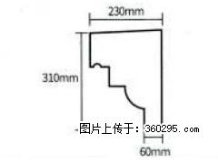 产品分解图型 - 檐口线，型号：SX311-YK-3，规格：230x310mm(3) - 本溪三象EPS建材 benxi.sx311.cc