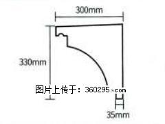 产品分解图型 - 檐口线，型号：SX311-YK-2，规格：300x330mm(2) - 本溪三象EPS建材 benxi.sx311.cc